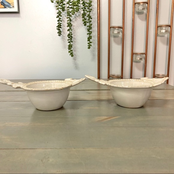 Nautical Anchor Decorative Ceramic Bowls Set of 2 - Picture 6 of 9